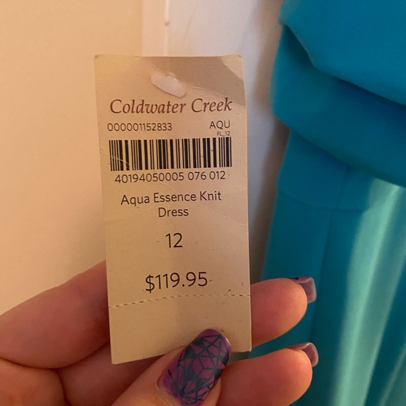 NEVER WORN Teal Dress - Picture 3 of 3